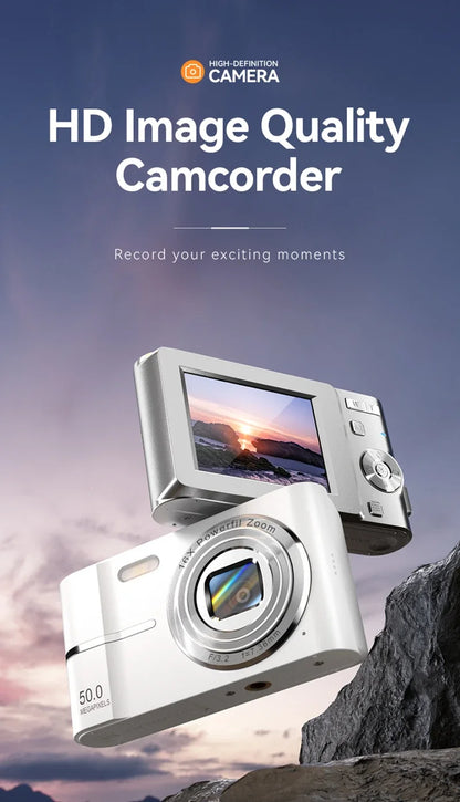 Xiaomi 4K Digital Camera 50MP 16X Student Camera Outdoor Anti-Shake Digital Video Camera Flash Video Recorder Small Video Camera.