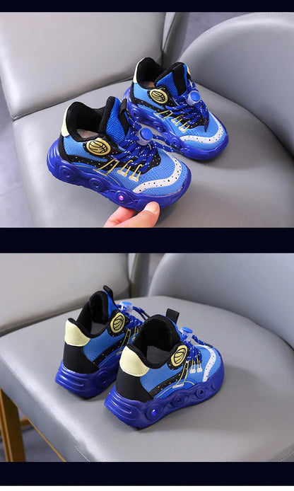 Hot Sales Lovely Fashion Kids Sneakers Cute Classic LED Lighted Baby Girls Boys Sneakers Glowing Children Shoes Toddlers.