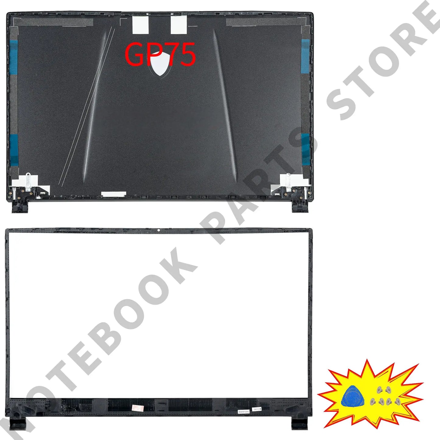 Laptop Housing Case For GE75 GP75 GL75 RAIDER/Leopard 8SG 9SE MS-17E3 17E7 17E9 New Back Cover Bezel Hinges PC Parts Replace