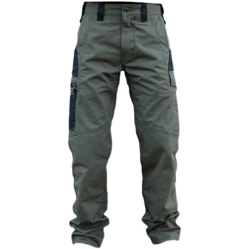 Wear Resistant Work Pant Man Multi-pocket Straight Cargo Trousers Outdoor Jogging Tactical Pants Spring Autumn Casual Trousers.