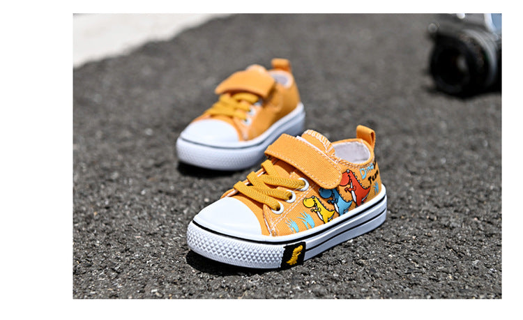 Children Canvas Shoes Boys and Girls Shoes Baby Casual Low Top Shoes Fashion Spring Autumn Breathable Single Shoes zapatos niña.