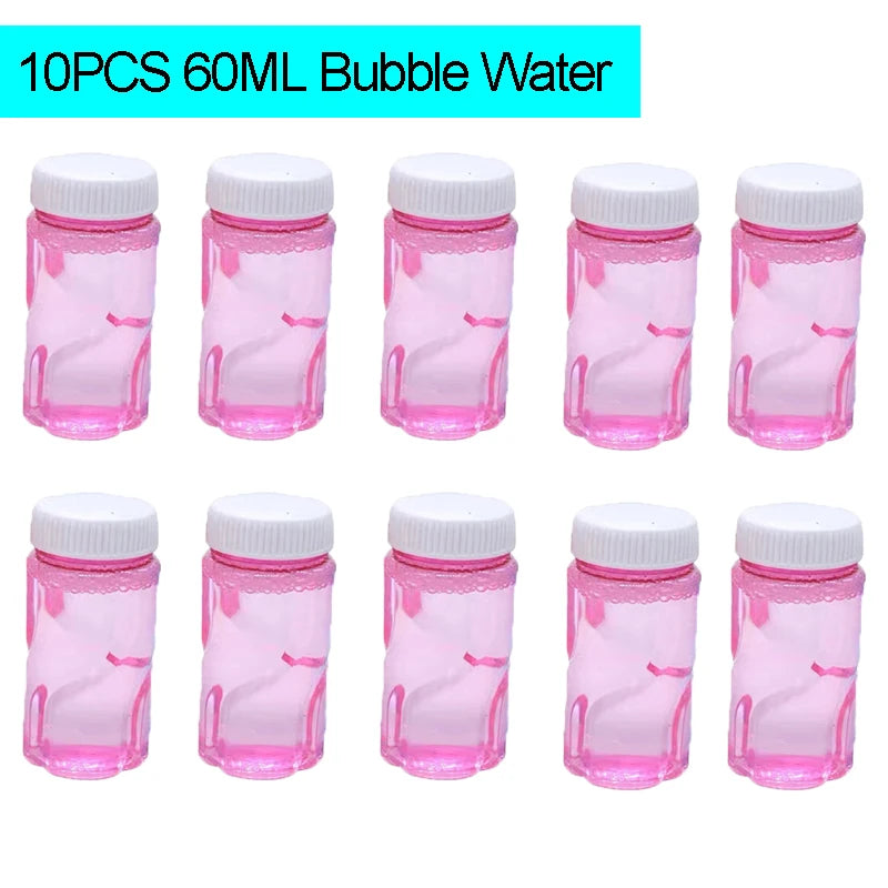 40/69 Holes Bubble Machine Ages 3+ Boy Girl Toys Birthday Wedding Kids Adult Party Toys Summer Outside Bubble Gun Soap Blower