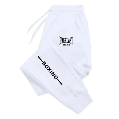 2025 Autumn Winter EVERLAST Printed Running Pants Men Women Outdoor Sports Fitness Pants Jogging Fleece Casual Sports Pants.