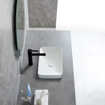 Bad Arbeits platte Waschbecken Balkon Waschbecken Keramik Waschbecken nach Hause weiß Kunst Waschbecken quadratisches Waschbecken Waschbecken Waschbecken