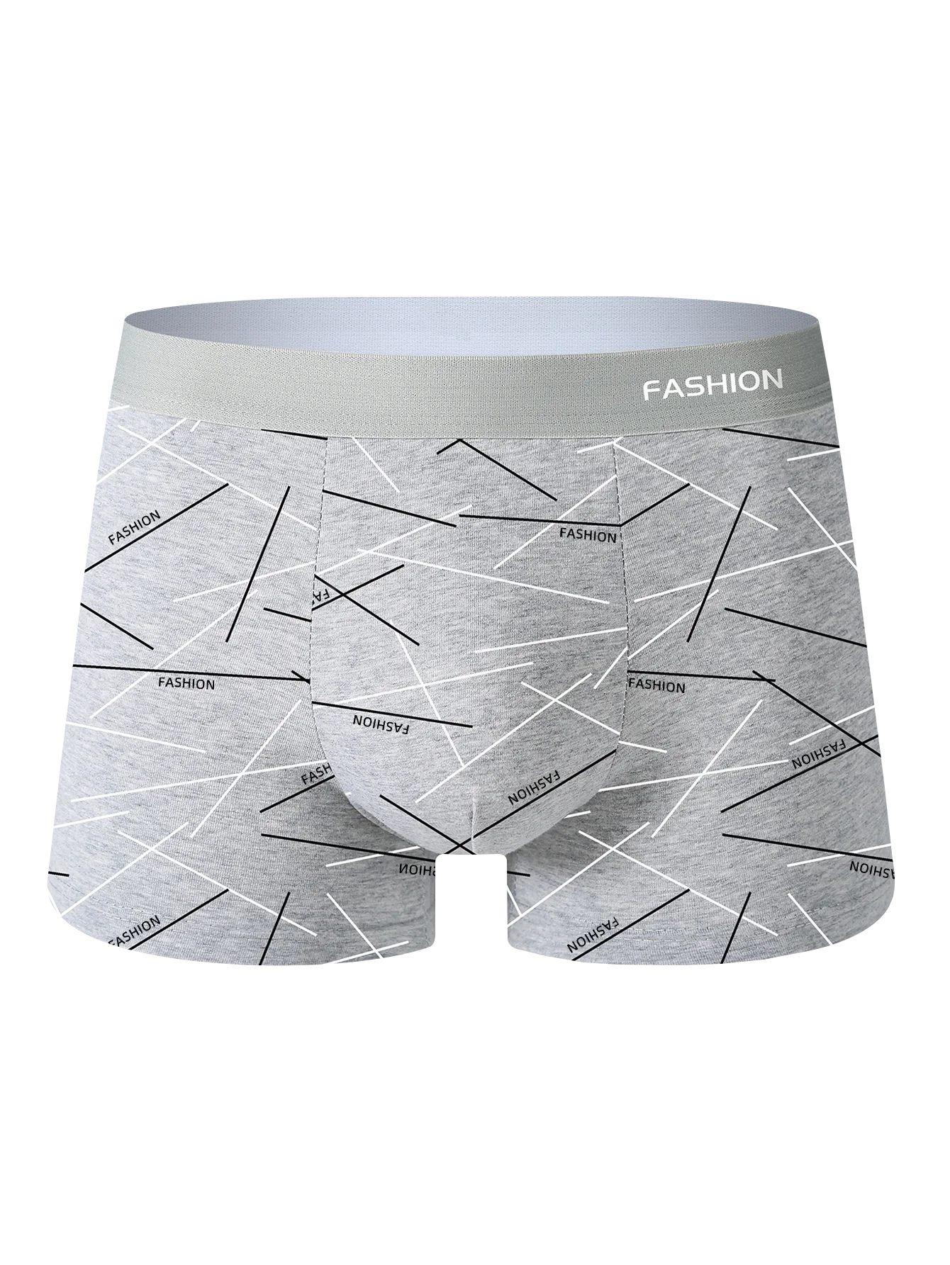 8PCS Herrenunterwäsche, weich, gesund, atmungsaktiv, Herren-Boxershorts, modisch, trendige Linien, hochwertige, lässige Sport-Herrenhosen