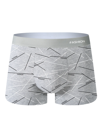 8PCS Herrenunterwäsche, weich, gesund, atmungsaktiv, Herren-Boxershorts, modisch, trendige Linien, hochwertige, lässige Sport-Herrenhosen
