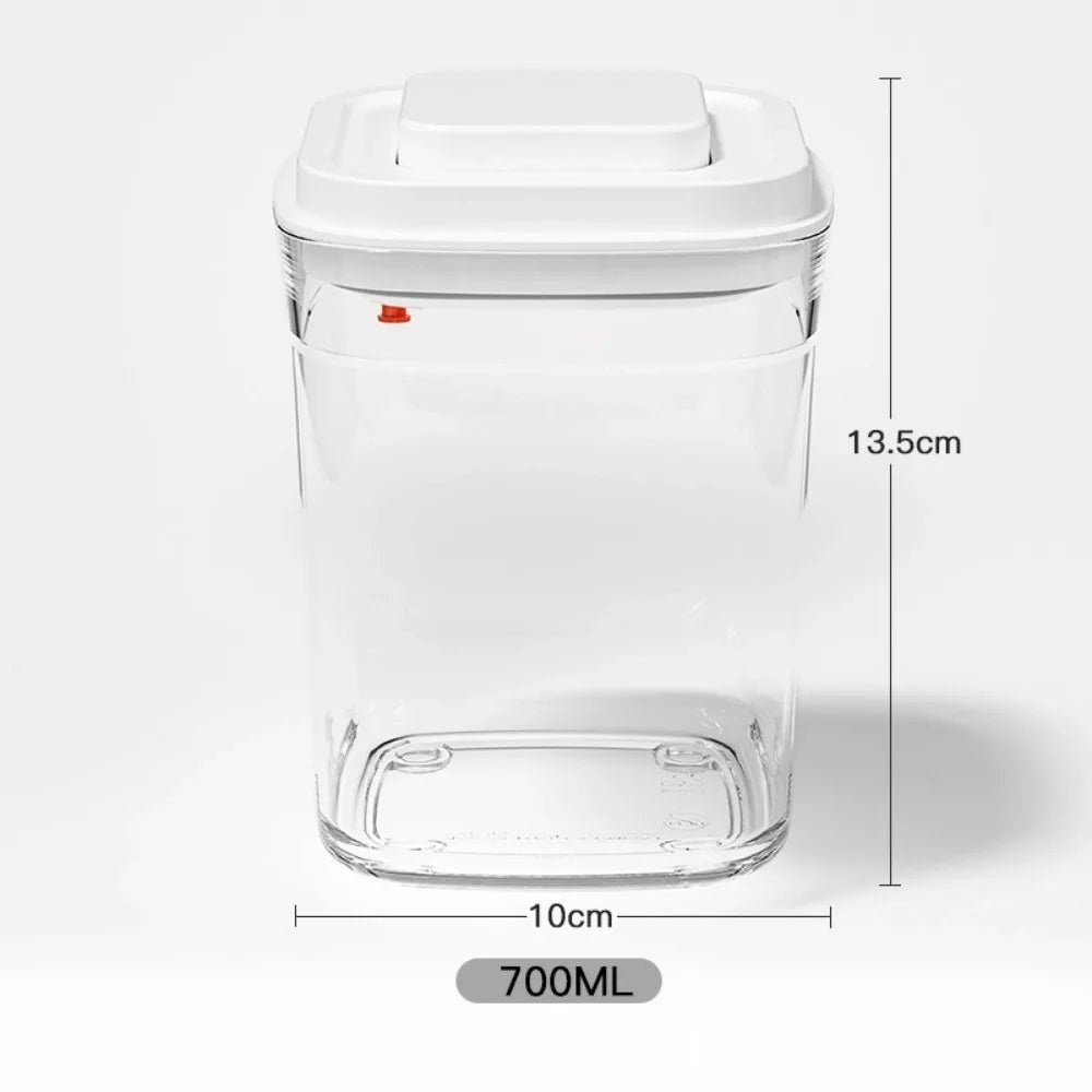 New Sealed Food Container Transparent with Lid Milk Powder Container Keep Fresh Press Type Noodle Storage Box Storage Container.
