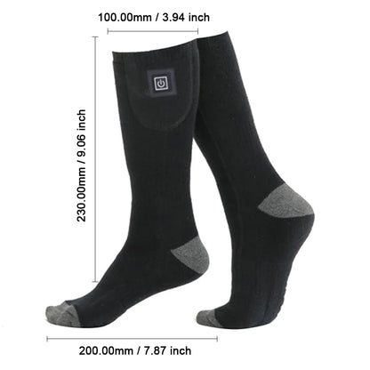 Electric Heating Socks 3 Level Temperature Winter Heating Socks Cold-Proof Winter Warm Thermal Socks for Cycling Camping Skating.
