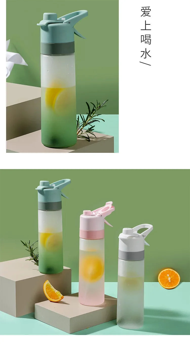 Fashion Sports Water Bottle Hydrating Beauty Portable Water Cup Beautiful Food Grade Plastic Water Bottle Outdoors Cycling Cup.