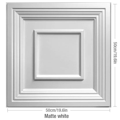 12pcs 50cm house wall renovation Stone 3D wall panel non-self-adhesive 3D wall sticker art tile wallpaper room bathroom ceiling