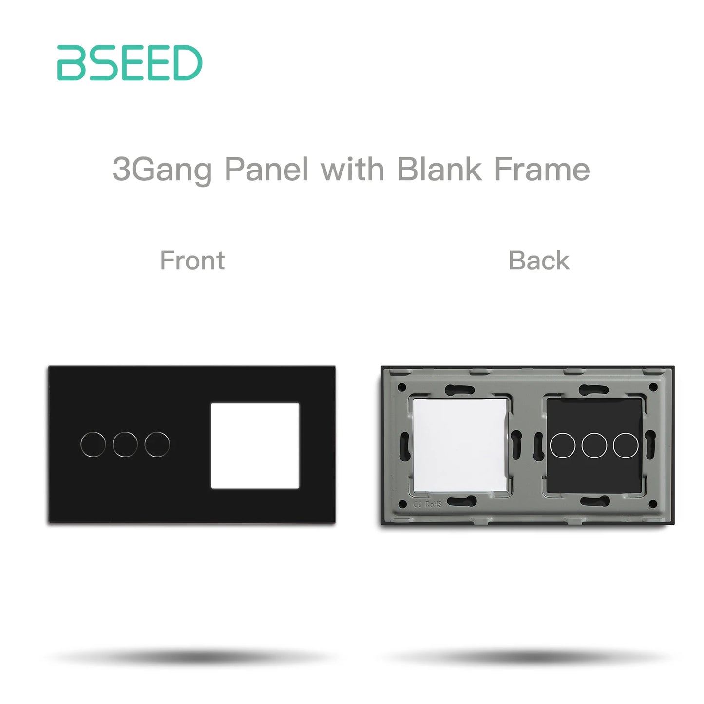 BSEED Zigbee Touch Schalter Funktion Basis 1/2/3Weg Glas Panels EU Wand Smart Steckdose Tuya Smart Leben App DIY Teile Nur.