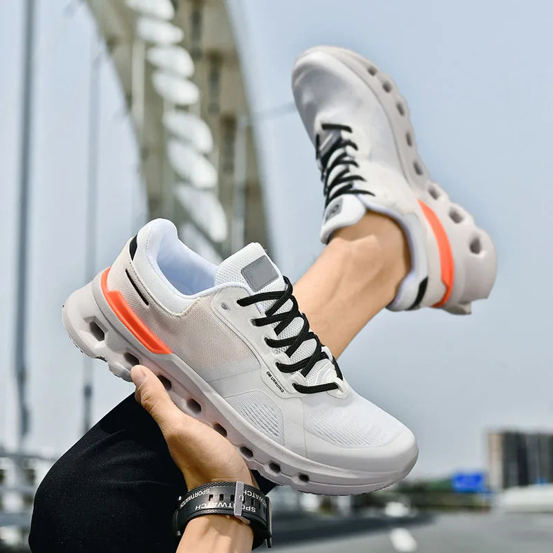 2025 Summer Cushion Men's Running Shoes Breathable Mesh Brand Sneakers Men Jogging Shoes Lightweight Non-Slip Men Athletic Shoes.