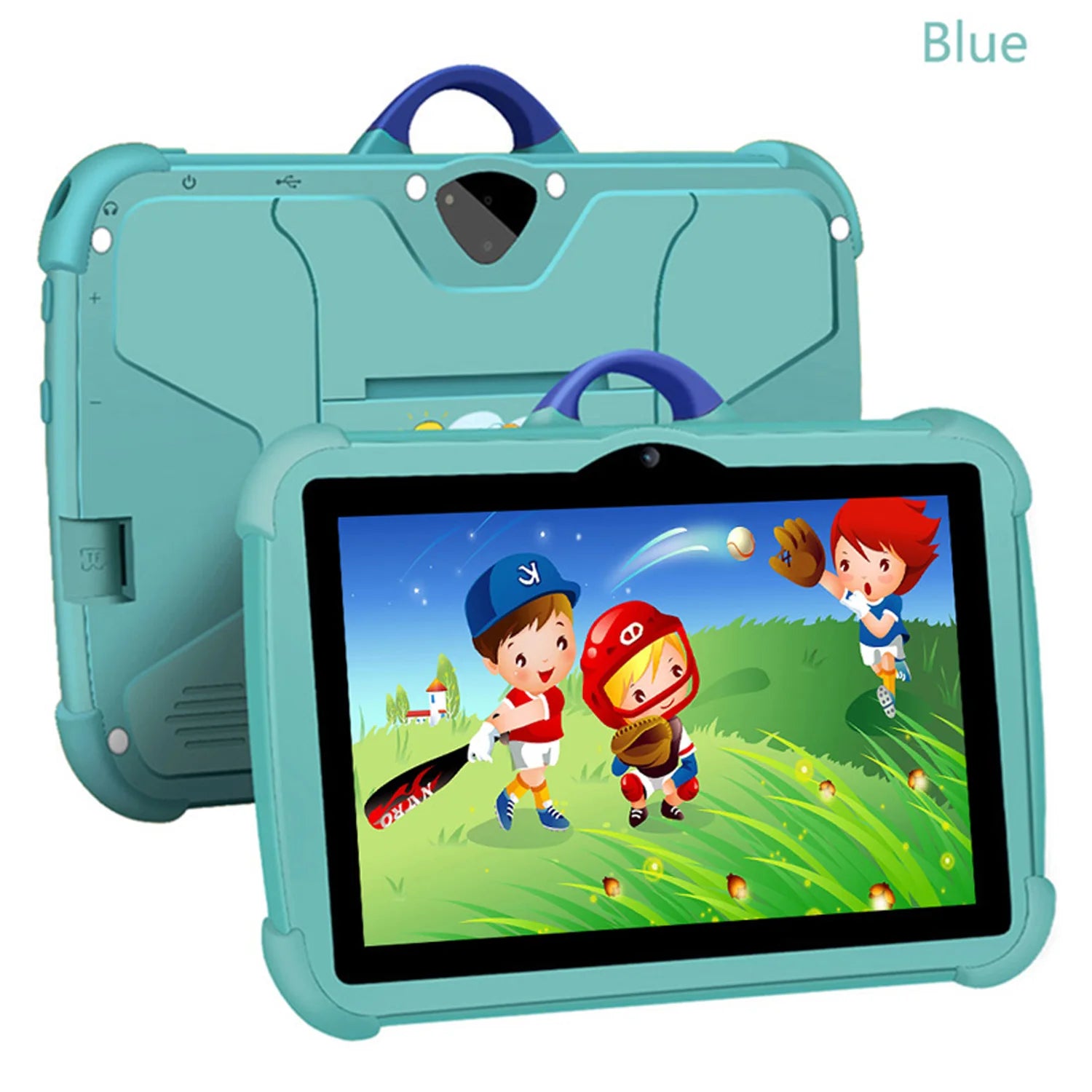 New Cartoon Pattern Kids Tablet 7 Inch Quad Core 4GB RAM 64GB ROM Android Learning Education Games Tablets Children's Gifts.