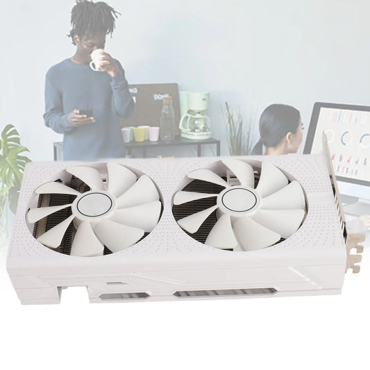 GPU Graphics Card 4K Ultra HD 8GB GDDR5 256bit Dual Fan and Copper Pipe Cooling RX470 Quiet Gaming Graphics Card for Computer.