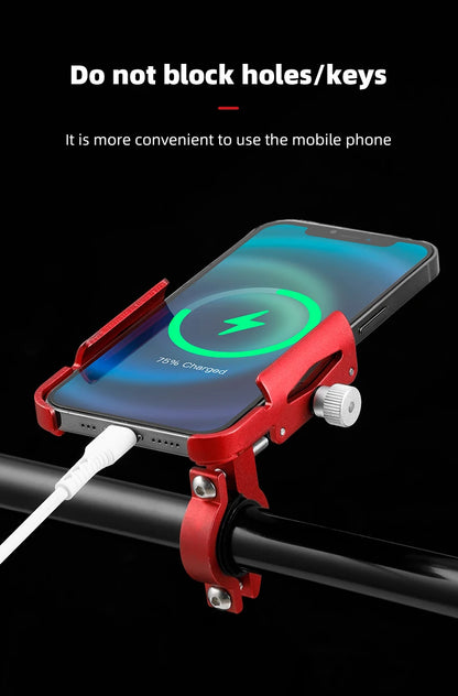 iBudim Bike Phone Holder 360 Rotation Bicycle Phone Holder for 4.7-7.0 inch Devices Motorcycle Handlebar Mobile Phone Stand.