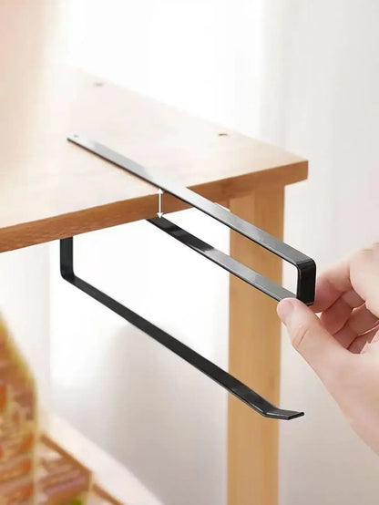 Hängender Küchenpapierhandtuchhalter, Rollenpapier, Kunststofffolie, Lappen-Organizer-Rack, für Küche, Schränke, Badezimmer-Organizer-Rack