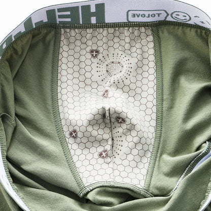 1/3PCS männer Boxer Baumwolle Shorts Höschen Weichen Brief Gürtel Atmungs Mode Sport Männer Boxer Mid-taille vier Ecke Hosen