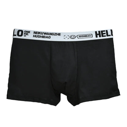 4Pcs männer Boxer Unterwäsche Mann Mid-taille Unterhose Einfarbig Antibakterielle Höschen Plus Größe Shorts Homme U konvexen Dessous