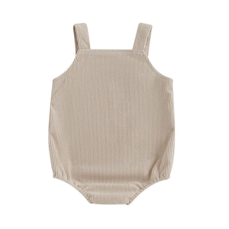 SUNSIOM 0–18 Monate Baby-Strampler, ärmellos, Stickerei, Marienkäfer, Biene, Obst, Pilz, Body, Overall für Mädchen und Jungen.