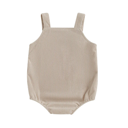 SUNSIOM 0–18 Monate Baby-Strampler, ärmellos, Stickerei, Marienkäfer, Biene, Obst, Pilz, Body, Overall für Mädchen und Jungen.