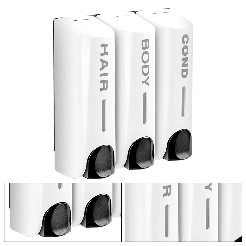 Dreifacher 350ml Duschbad-Shampoo-Spender Mehrzweck-Wand wasch spender mit großer Kapazität für Bad zubehör