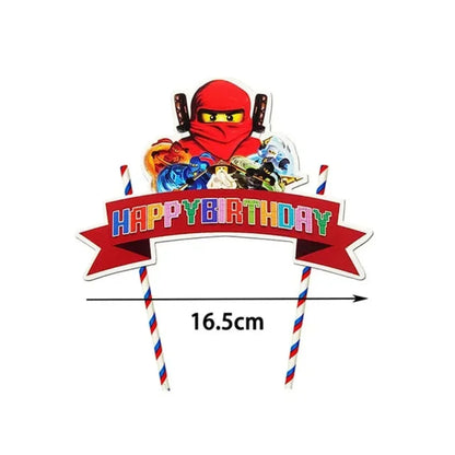 Neue Ninja Geburtstag Dekoration Supplie Ballon Geschirr Cartoon Banner Hintergrund Kuchen Dekoration Party Supplie Baby Dusche geschenk