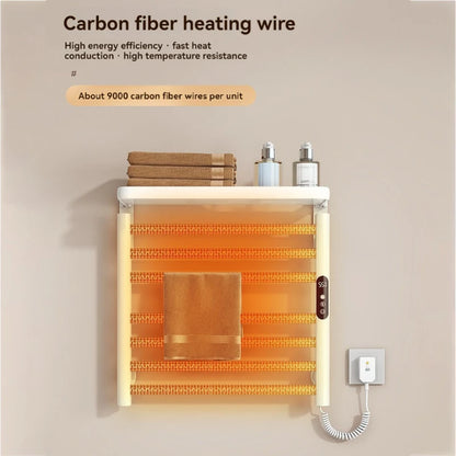 Bad Smart Touch Heizung Intelligente Elektrische Beheizte Handtuch Rack Edelstahl Temperatur Digital Display Handtuch Trockner