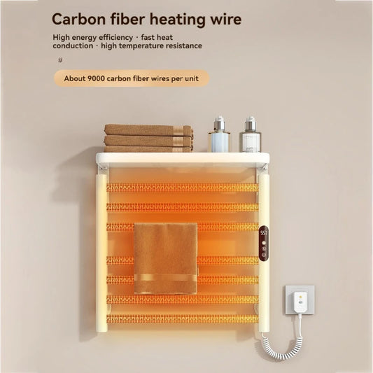 Bad Smart Touch Heizung Intelligente Elektrische Beheizte Handtuch Rack Edelstahl Temperatur Digital Display Handtuch Trockner
