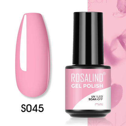 ROSALIND Red Series UV Nail Gel Hybrid Varnish Semi Permanent For Manicure Art Nail Polish Matt Base Top Coat Gel Nail Polish