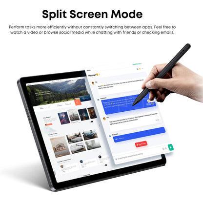CHUWI AuPad 10.95-inch Tablet FHD Screen 8GB DDR4 128GB ROM 4G LTE GPS Android 14 Snapdragon 685 Octa-Core Widevine L1 Tablet PC.