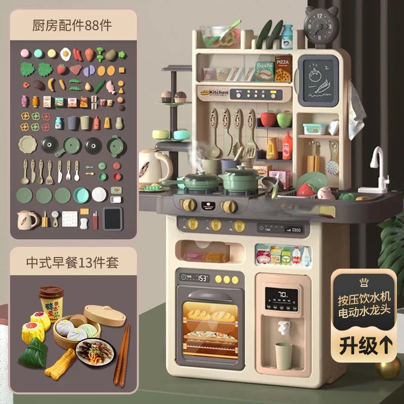 Hot salesPlay home kids kitchen toys boy girl baby simulation cooking cooking kitchen utensils set gifts.