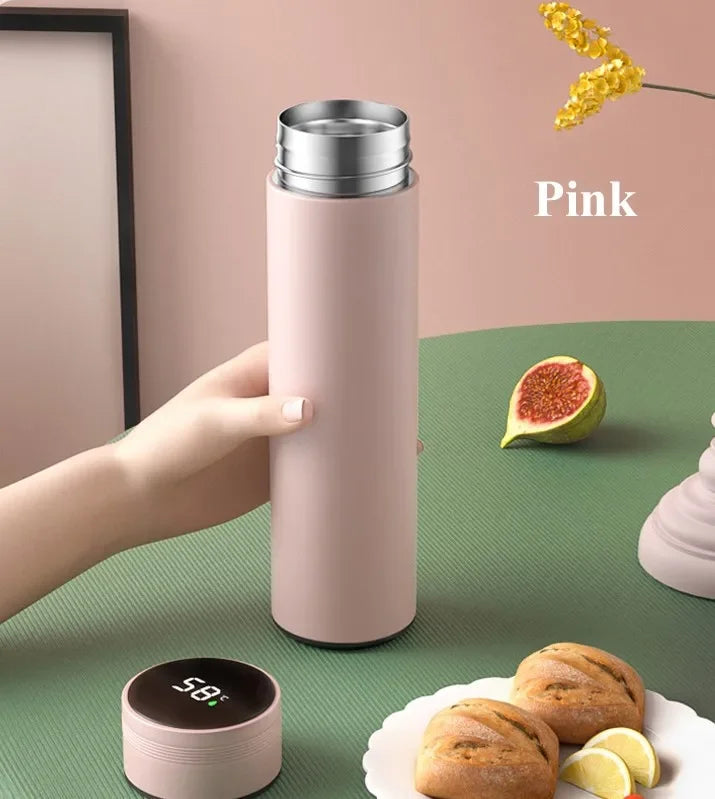 500ML Temperature Display Thermos Cup Stainless Steel Divided Thermos Bottle Outdoor Vacuum Insulated Cup Father's Day Gift.