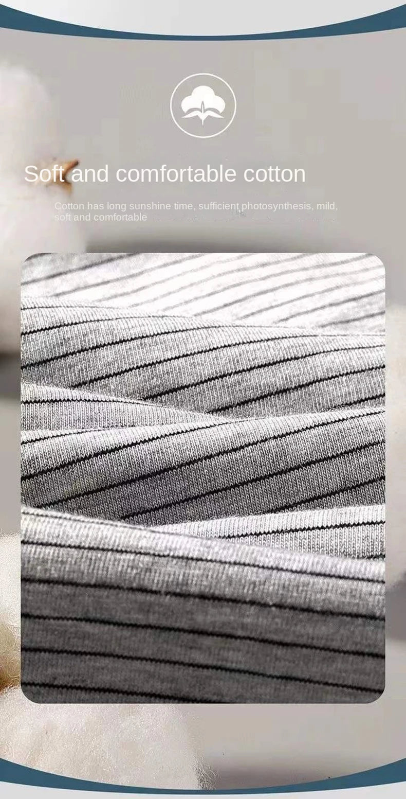 4Pcs Boxer Shorts männer Unterwäsche Sexy Höschen Baumwolle Boxer Gestreiften Unterhose Männlichen Shorts U Konvexen Dessous Plus Größe 2XL-6XL