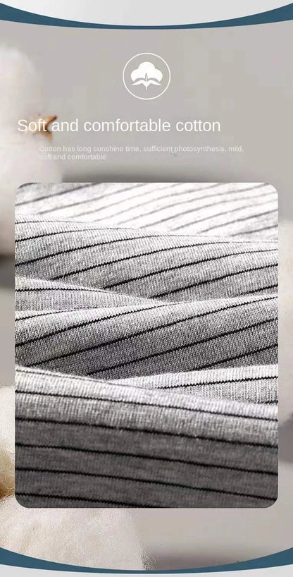 4Pcs Boxer Shorts männer Unterwäsche Sexy Höschen Baumwolle Boxer Gestreiften Unterhose Männlichen Shorts U Konvexen Dessous Plus Größe 2XL-6XL