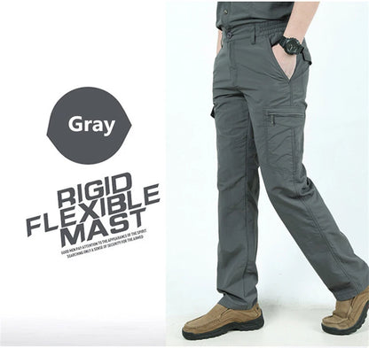 Men's Summer Tactical Cargo Pants Lightweight Casual Waterproof Trousers Casual Pants Wear-resisting Multi-pocket Outdoor Hiking.