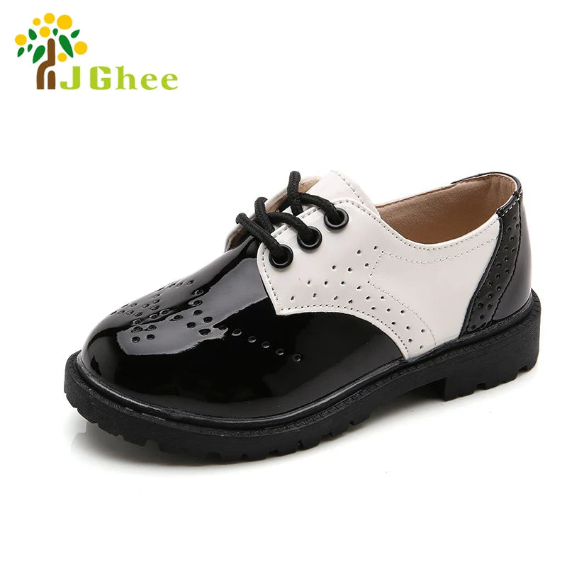 2024 New Spring Summer Autumn Kids Shoes For Boys Girls British Style Children's Casual Sneakers PU Leather Fashion Shoes Hot.