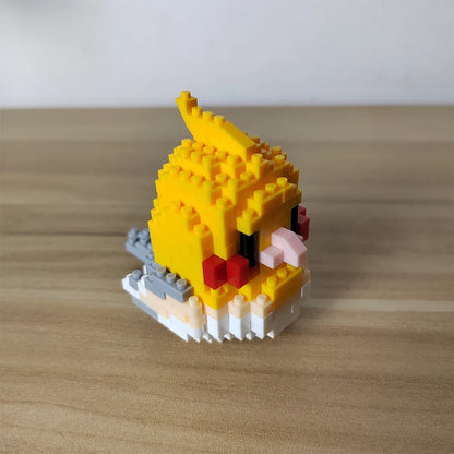 KNEW BUILT Colorful Parrot Micro Mini Building Blocks Assembly Toys 3D Model Bricks for Birds Funs Hands-on Ability Gift.