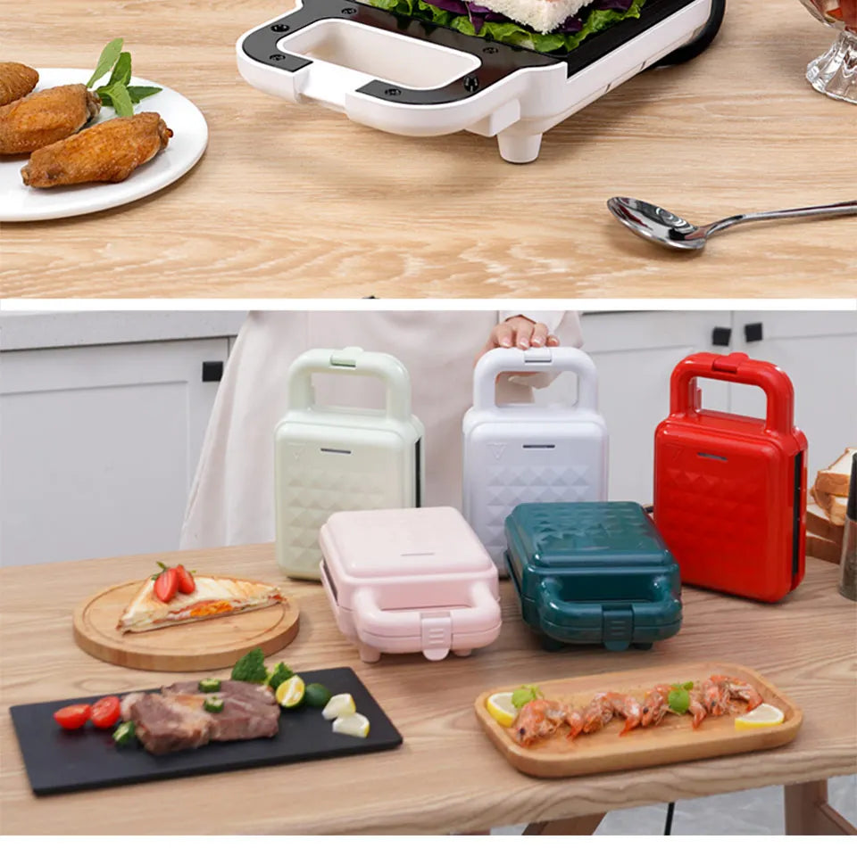 Sandwich machine breakfast machine household light food machine frying machine multi-function heating toast pressure toaster.