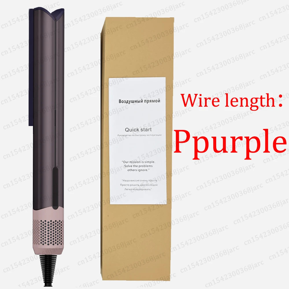 220V Professional Hair Straightener Hair Dryer Heat-Up Flat Negative Ion Iron Lasting Styling Straightener 2 in 1 With display