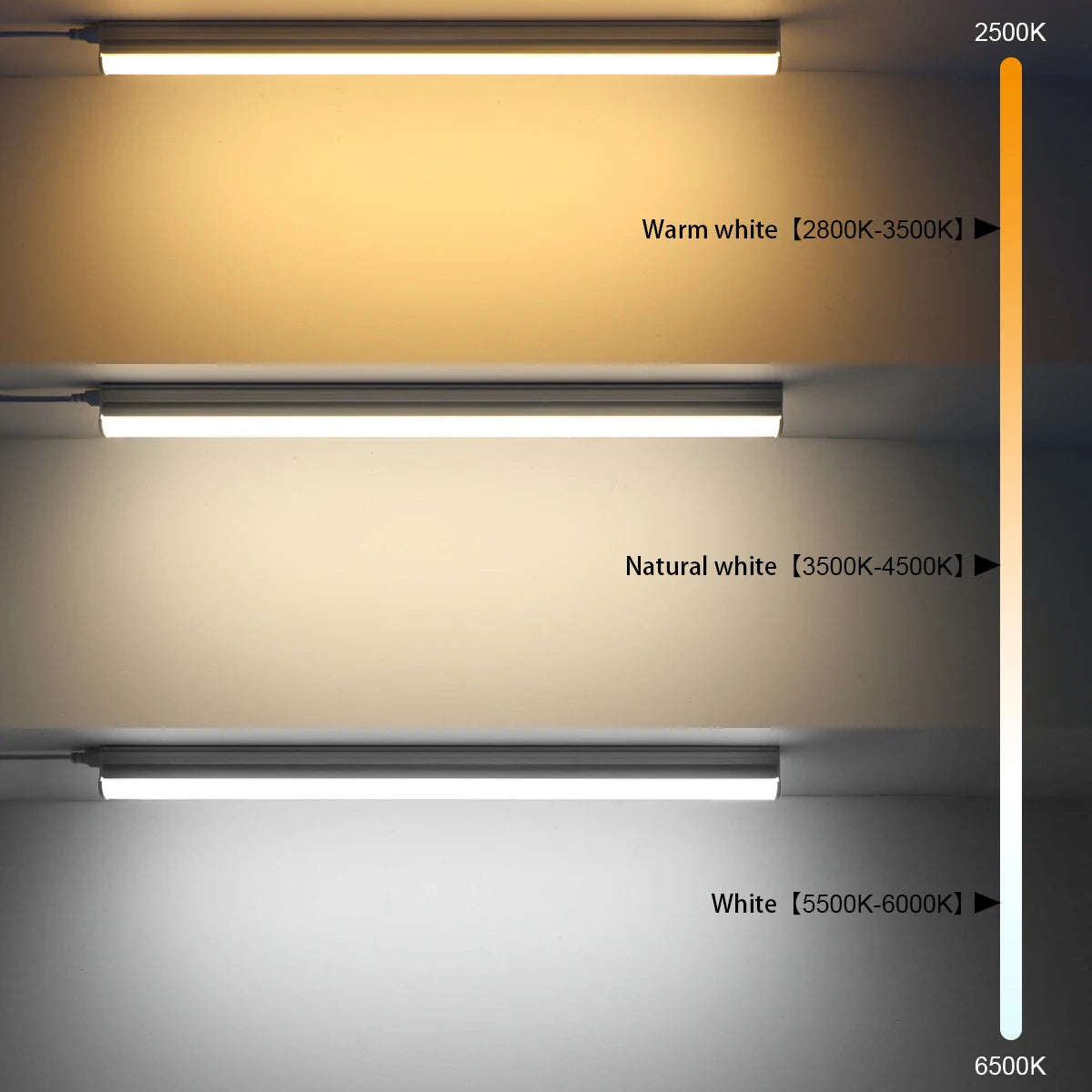 No Flickering T5 LED Tube 15W 50CM LED Light Bulb AC110V-220V Bright Fluorescent Tube For Study Table Lamp Home Cabinet Lighting.