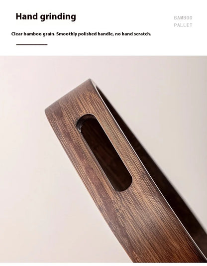 Gianxi Japanese Bamboo Household Tray Rectangular Hotel Solid Wood Dinner Plate Afternoon Tea Dessert Dim Sum Plate Tea Tray.