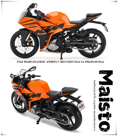 Maisto 1:12 KTM series KTM RC 390 690 DUKE 1290 simulation alloy motocross authorized motorcycle model toy car Collecting gifts.