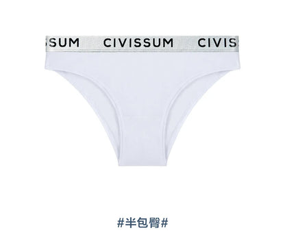 Jacquard Women's Panties Cotton Women'S Low Rise Underwear Students Solid Color Half Hip Classic Basic Female Briefs.