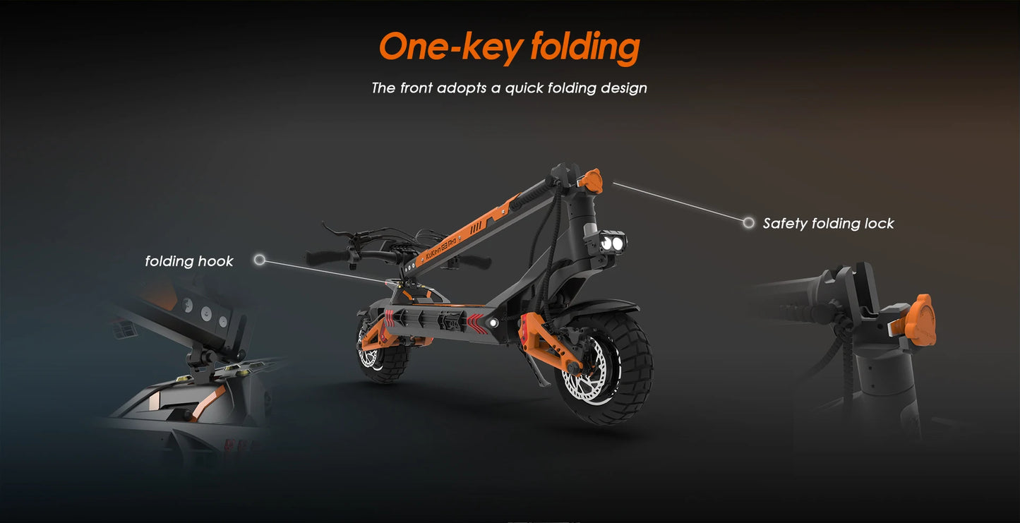 Kukirin G3 Pro Electric Scooter Dual Motor 52V23.4AH Large Battery Fast Off-Road 10 Inch 80km Long Endurance Electric Scooter