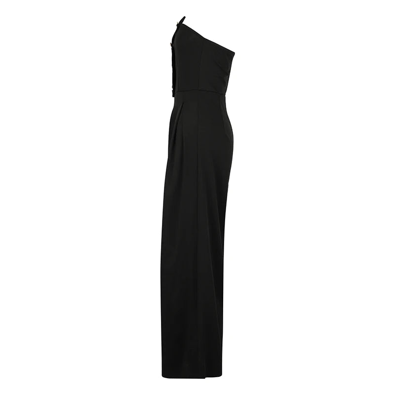 Summer Black Sexy Women's Jumpsuits Streetwear Fashion Sequins Casual Slim Jumpsuits Sexy Female Sleeveless Backless Jumpsuits.