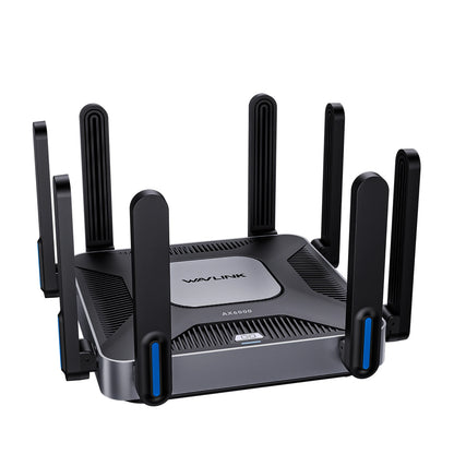 WAVLINK WiFi 6 Gigabit Router AX6000 Dual-Band 5GHz 2.4GHz Wireless Mesh Router 2500Mbps WAN/LAN with 8x5dBi High Gain Antennas
