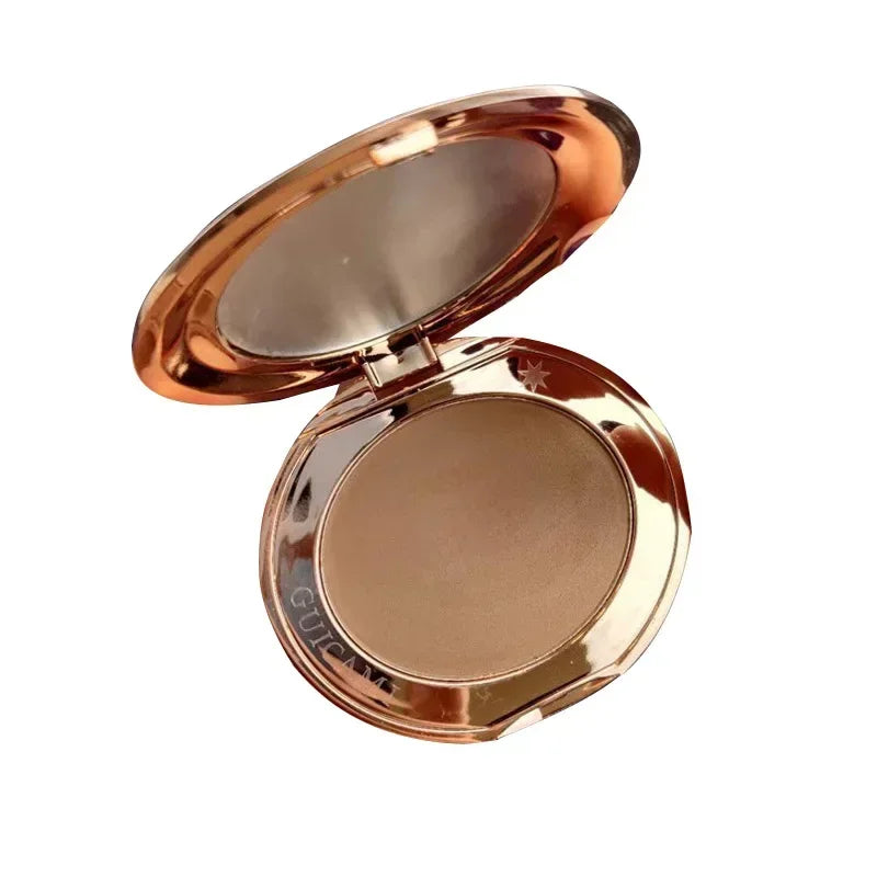 Contour Palette with Mirror Shadow Powder Bronzer Three-Dimensional Nose Shadow Repair Powder Facial Concealer Cosmetics Makeup.