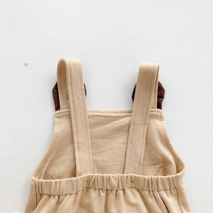 2023 neue Im Sommer Infant Neugeborene Baby Mädchen Jungen Cartoon Bär Druck Outfits Kinder Baumwolle Overalls Geschenk Hut Bodys