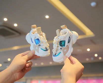 Sports Shoes Autumn Girls Boys Mesh Breathable Outdoor Shoes Children Casual Running Shoes Toddler Sneakers.