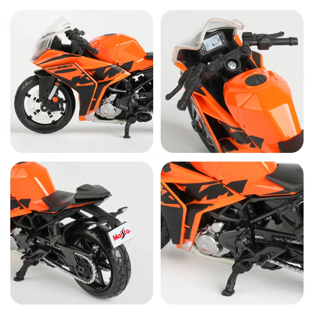 Maisto 1:18 New KTM RC 390 Static Die Cast Vehicles Collectible Hobbies Motorcycle Model Toys.